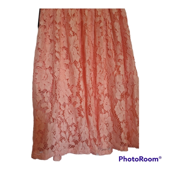 MARCIANO Guess Xing High Waist Pink Lace Midi Skirt - Size 4, S, Small - Picture 7 of 9